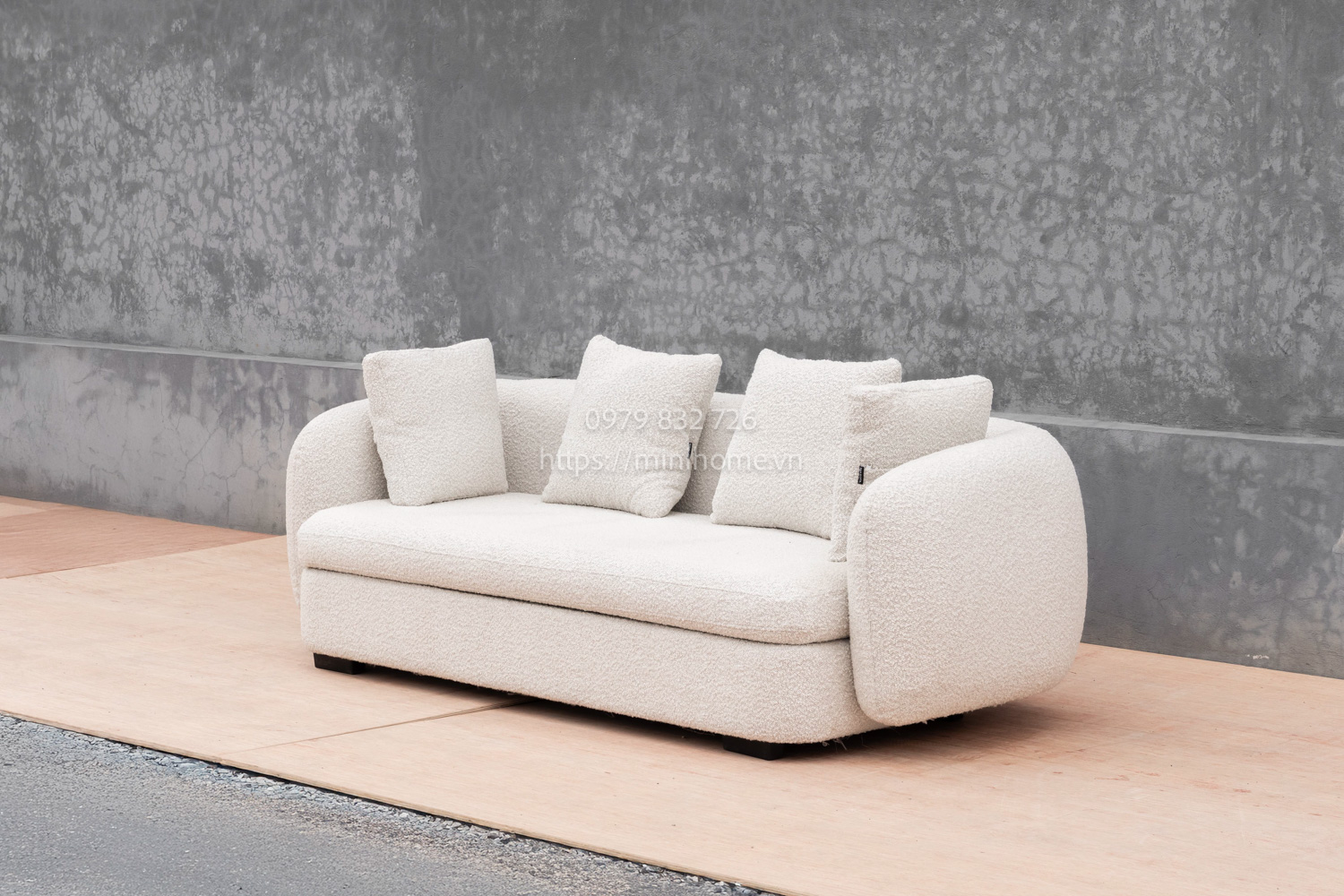 SOFA SFSL11 Vải Màu trắng dài 200cm