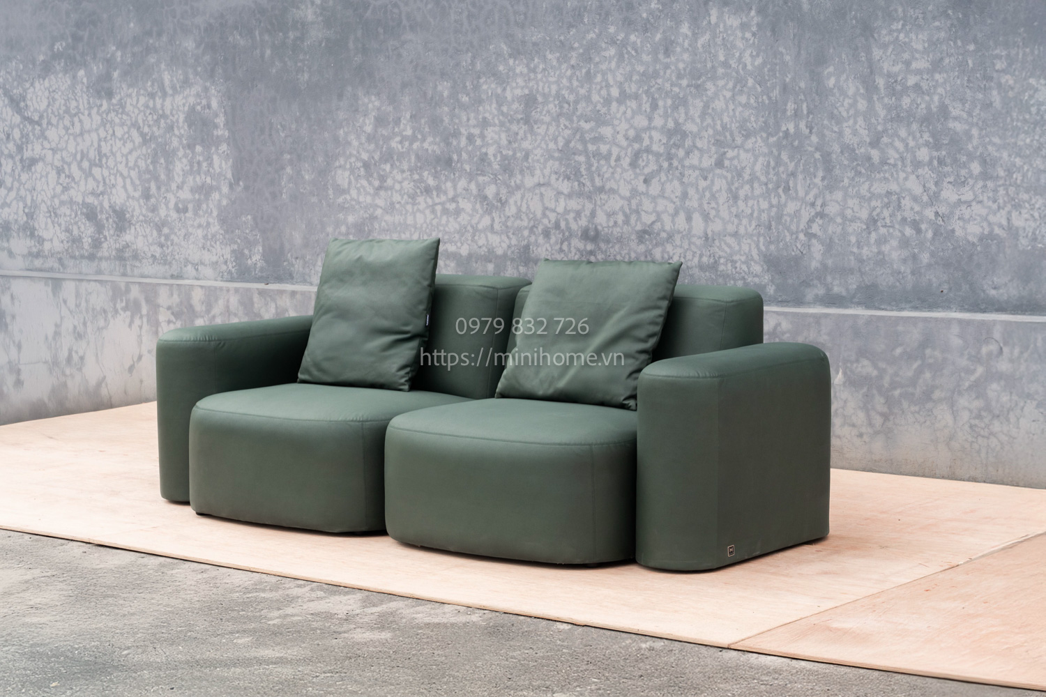 SOFA SFSL13 Da công nghiệp Màu xanh dài 240cm